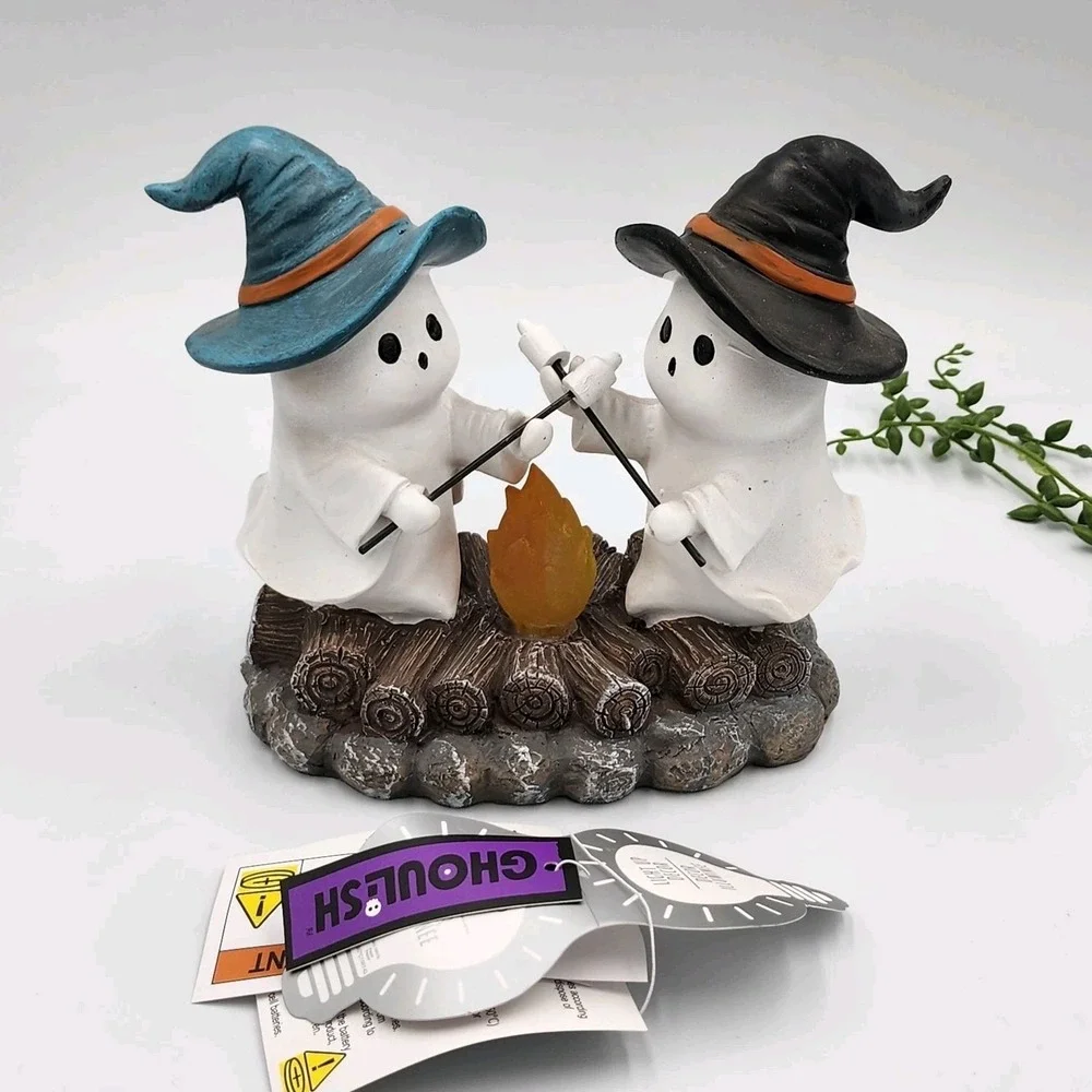 Halloween Ghosts Witches LED Light Up Figurine 7